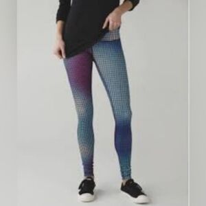 LULULEMON Women Wunder Under Pant III Full-on Luon Cosmic Dot Multicolor Size 6